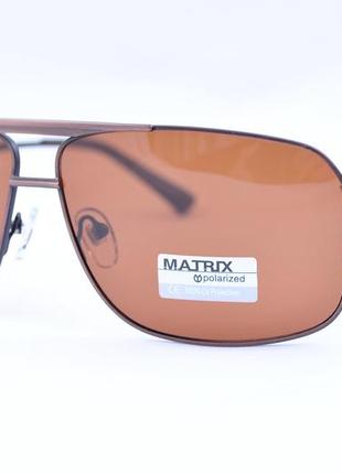 Фірмові сонцезахисні окуляри matrix polarized mt8416 на велике обличчя1 фото
