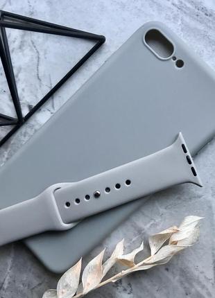 Чехол для айфона 7+/8+ с ремешком apple watch