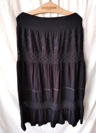 Легкая летняя юбка на резинке, размер s, m,l