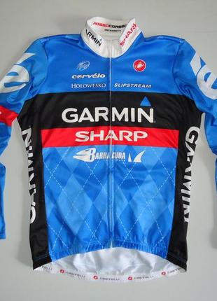 Велоджерси castelli garmin sharp cycling jersey на мікро флісі (xxl)1 фото