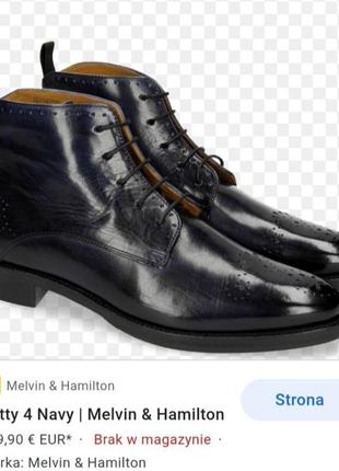 Черевики черевики туфлі оригінал melvin hamilton2 фото