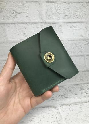 Шкіряний гаманець "lids" зелений.