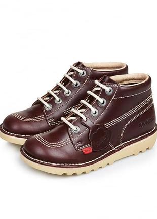 Фирменные кожаные ботинки kickers, ортопедические ботинки 32 р.