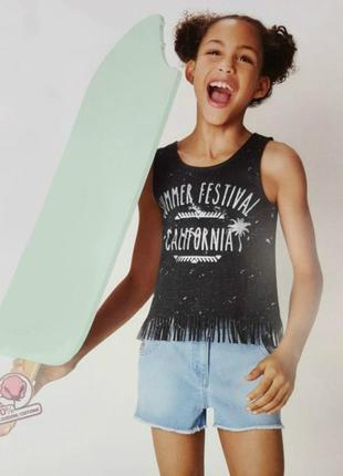 Футболка майка pepperts девочке 8-10 лет