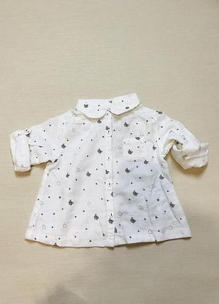 Мила рубашка кофтинка на дівчинку zara kids нова