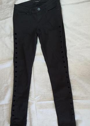 Черные штаны tally weijl, размер 40 евро1 фото