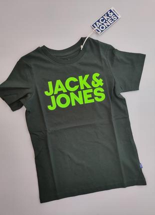 Футболка с неоновой надписью от jack&jones  152, 164, 176 см2 фото