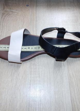 Сандалии , босоножки marks & spencer  sandals black white brown3 фото