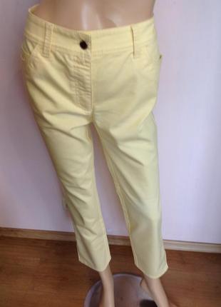 Желтые французские джинсы высокая посадка  /l/ brend un jour