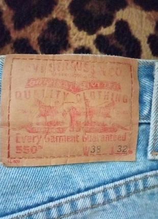 Джинсы бу мужские (levis 550)оригинал3 фото