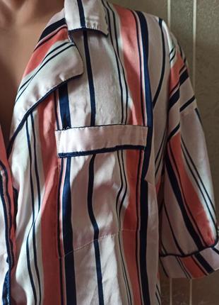 Блуза в пижамном стиле размер xl2 фото