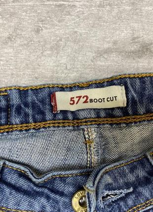 Джинсы levis, качественные 572 boot cut (клеш)4 фото