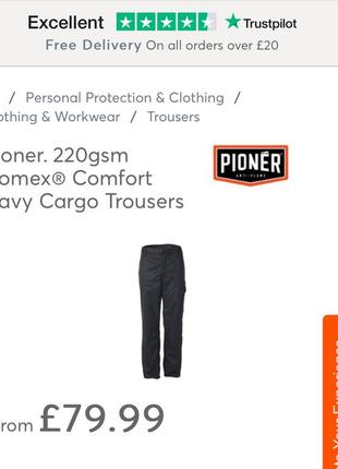 Фірмові захисні штани pioner nomex comfort dupont cat10 фото