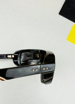 Fendi модні жіночі сонцезахисні окуляри маска чорні з білим9 фото