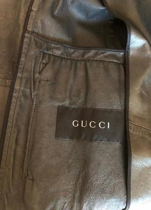 Кожаный плащ gucci4 фото