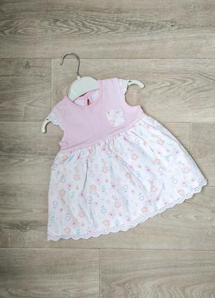 Новое летнее платье george на девочку 3-6 мес, 62-68 размер