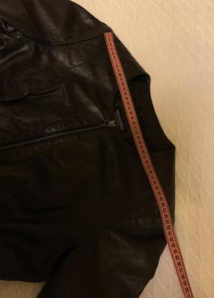 Шикарная швейцарская кожаная куртка manebo ручной работы 40р manebo10 фото