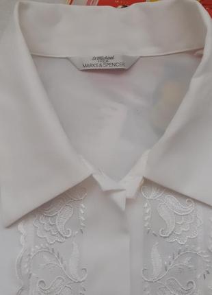 Белоснежная базовая блуза рубашка 🌹2 фото