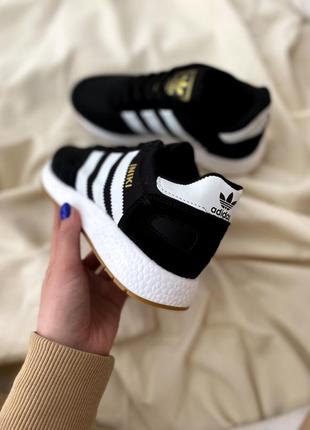 Классные женские кроссовки adidas iniki чёрные унисекс 36-46 р4 фото