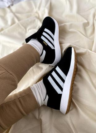 Классные женские кроссовки adidas iniki чёрные унисекс 36-46 р9 фото
