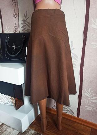 Шикарная льняная юбка от atmosphere 46 размер2 фото