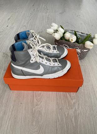 Высокие кроссовки nike натуральная кожа