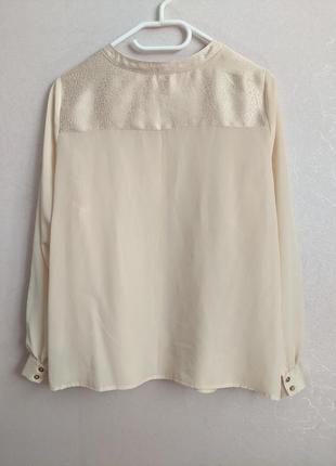 Кремова блузка, сорочка4 фото