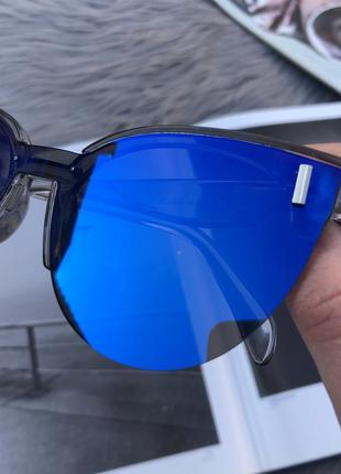 Уценка солнцезащитные солнечные зеркальные синие очки от солнца, сонячні окуляри2 фото