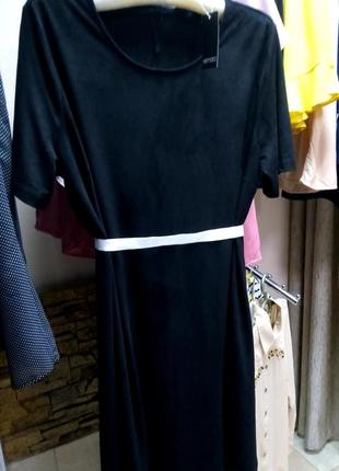 Распродажа! базовое платье из мягкой легкой "замши" м и л esmara8 фото
