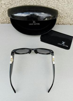 Окуляри в стилі louis vuitton  жіночі сонцезахисні стильні чорні з градієнтом5 фото