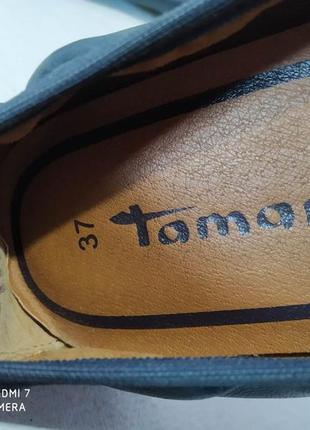 Кожаные туфли, балетки tamaris5 фото