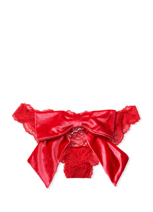 Червоні трусики з бантом victoria's secret dream angels оригінал сексуальні трусики