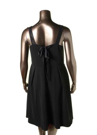 Нарядное платье черное а-силуэт с прозрачной кокеткой 14 usa на 48-50 рр2 фото