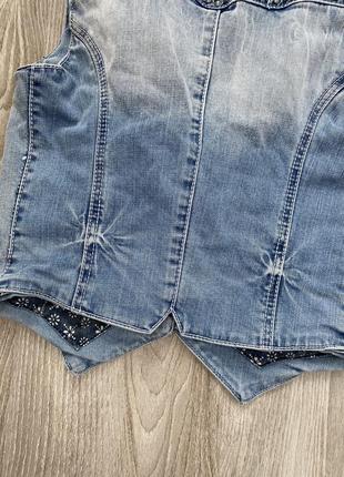 Джинсовая жилетка 6