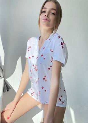 Пижамный костюм шорты6 фото