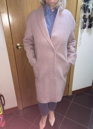 Вовняне пальто,рожеве пальто,вовняне пальто міді,коротке пальто,укорочене пальто