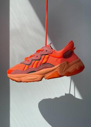 Женские кроссовки ozweego orange демисезон5 фото