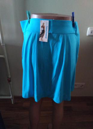 Бирюзовая юбка marks&spencer3 фото