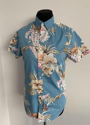 Рубашка гавайская коттон2 фото