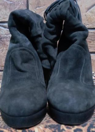 Замшеві італійські чоботи loriblu. розмір 35.7 фото