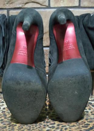 Замшеві італійські чоботи loriblu. розмір 35.6 фото
