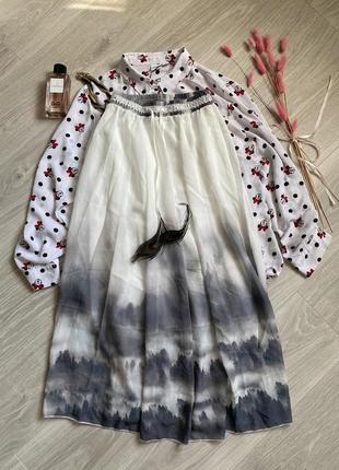Макси юбка с натуральными перьями asos