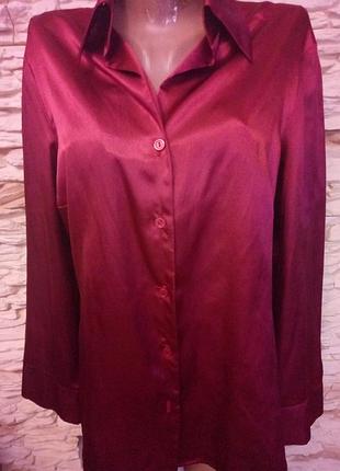 Блузка атласная