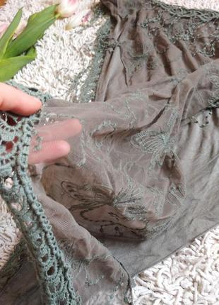 Красивая кружевная шаль платок палантин мереживна хустка1 фото