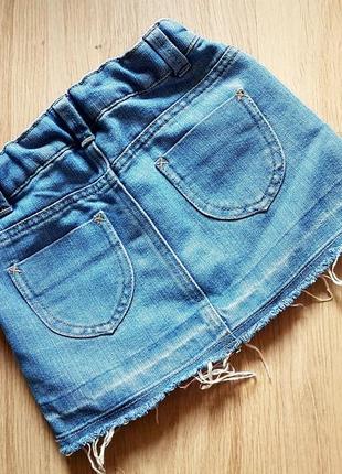 Юбка джинс фирменная модная мини2 фото