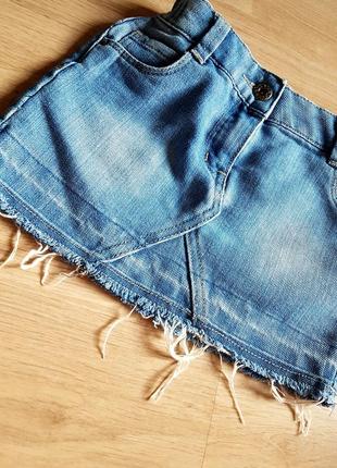 Юбка джинс фирменная модная мини3 фото
