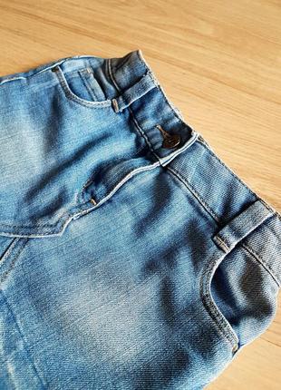 Юбка джинс фирменная модная мини4 фото
