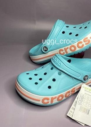 Crocs bayaband ice blue melon крокс сабо баябенд крокси шльопанці клоги 36,37,38,39 р