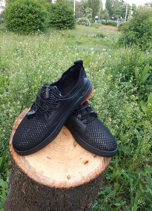 Чорні кросівки літні сітка,кеди,мокасини1 фото