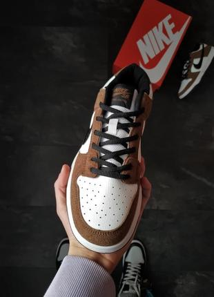 Мужские кроссовки nike sb dunk brown 40-41-42-43-445 фото